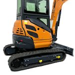 Double vitesse de déplacement Mini Pelle